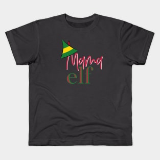 Mama Elf Christmas shirt Kids T-Shirt